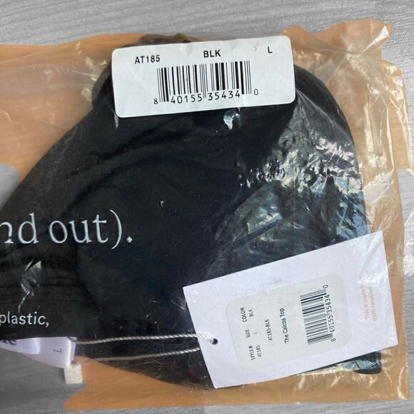 Andie Swim Calcos Top Size Large Black NWT - Picture 4 of 6